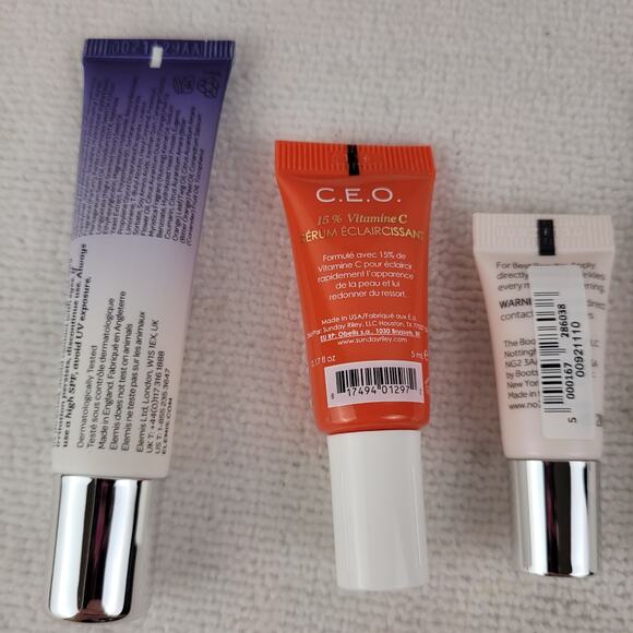 Skincare sample lot of 9 pieces Elemis Mamonde Sunday Riley Peter Thomas Roth - Picture 5 of 7